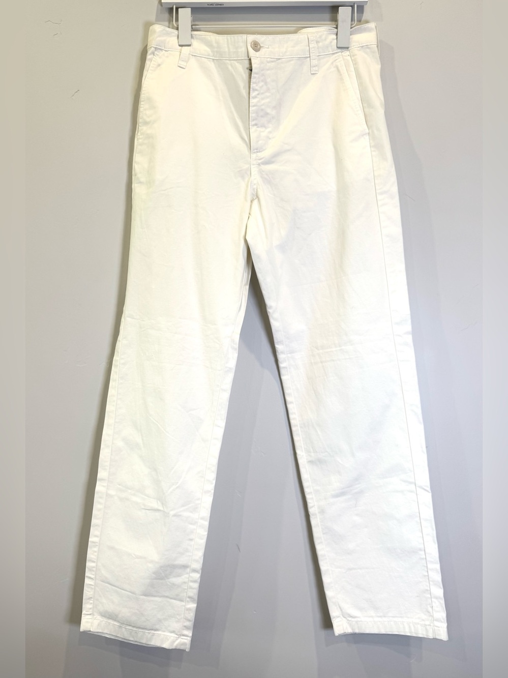 Women’s Cream Warm White Chino Pants Classic Straight Fit N8